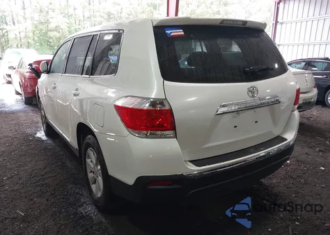 2013 Toyota Highlander Plus from USA, damaged, VIN 5TDZA3EH9DS036342